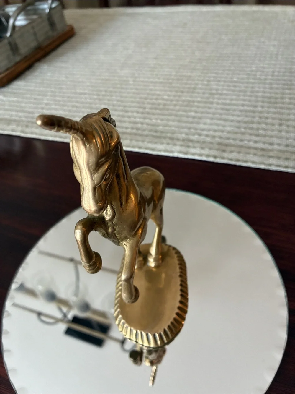 Vintage Solid Brass Unicorn